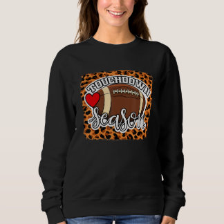 Sweatshirt Touchdown Season Cute Mom Life Football Game Day C