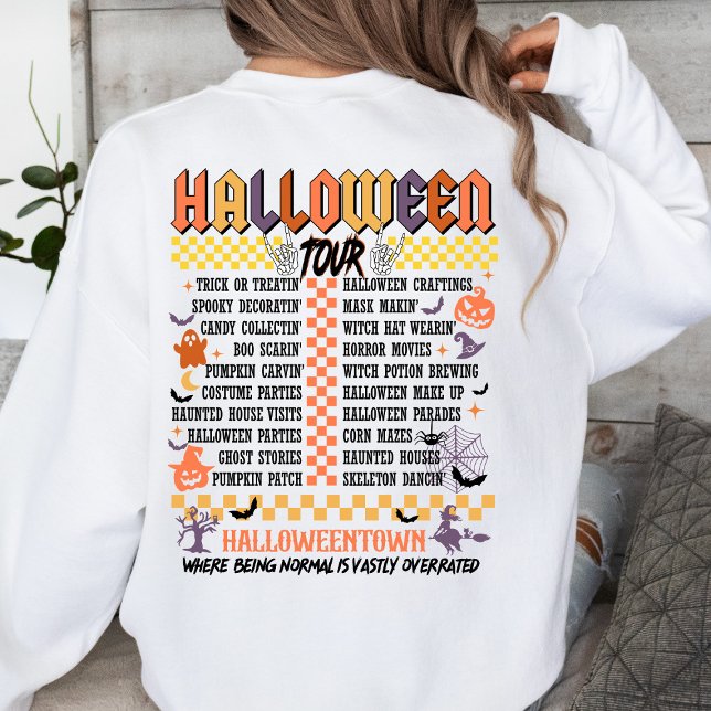 Sweatshirt Tourner d'Halloween ou traiter Éffrayant (Créateur téléchargé)
