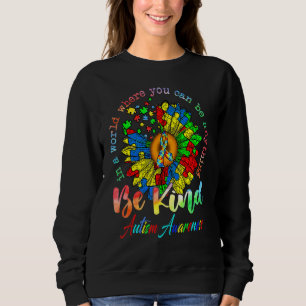 Sweatshirt Tournesol Autisme Dans Le Monde Vous Pouvez Être N