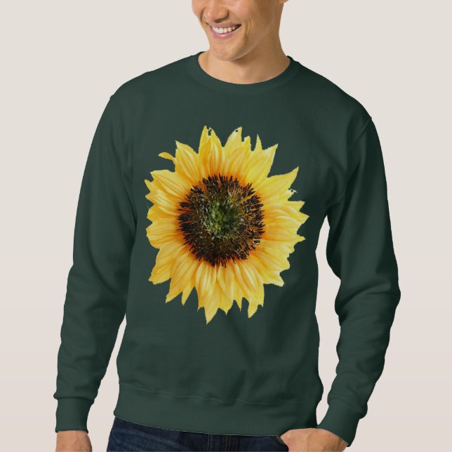 Sweatshirt tournesol brun (Devant)