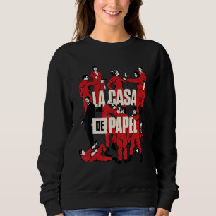 Sweatshirt Tous Les Caractères Money City Heists Poster Pour 