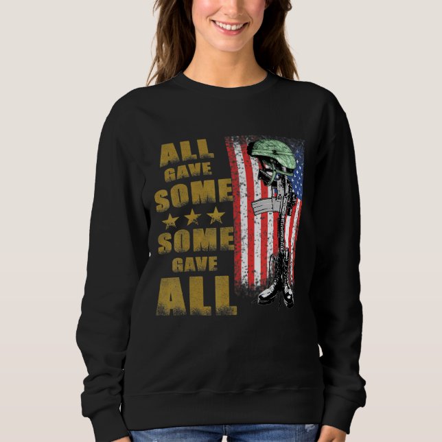 Sweatshirt Tous Ont Donné Certains Ont Donné Toutes Les Croix (Devant)