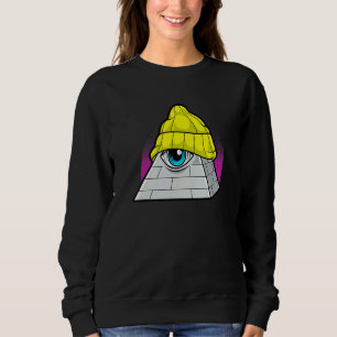 Sweatshirt Tous Voir Les Yeux Illuminati En Swag