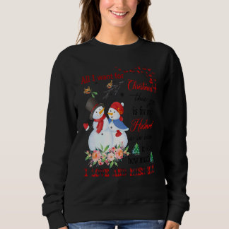 Sweatshirt Tout ce que je veux c'est que mon mari au ciel sac