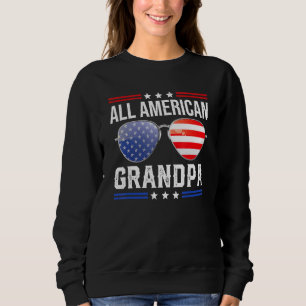 Sweatshirt Toute la famille américaine de grand-père jumelage