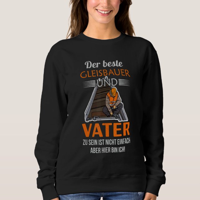Sweatshirt Track builder rail worker construction employees p (Devant)