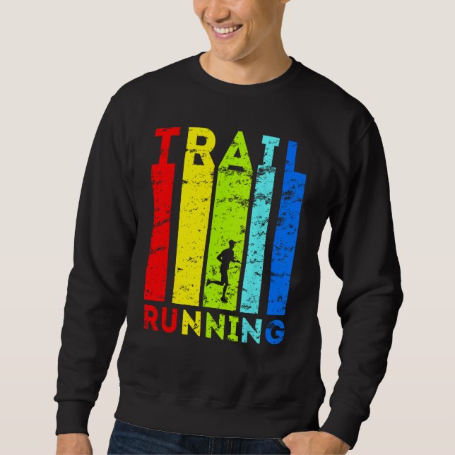 Sweatshirt Trailrunning Trailrunner Running Artwork Trail Run (Devant)