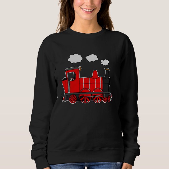 Sweatshirt Train à vapeur, passionnés de chemin de fer, modél (Devant)