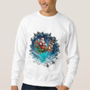 Sweatshirt traîneau de Noël du Père Noël