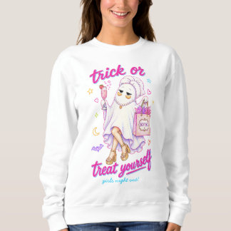 Sweatshirt Traitez-vous Spa Fantôme Serviette Champagne