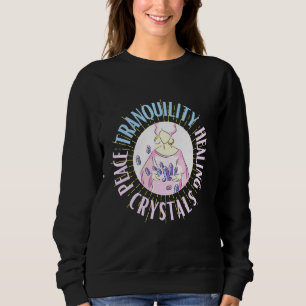 Sweatshirt Tranquillité Cristaux de guérison Pastel Colors D