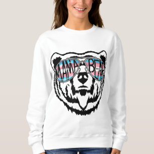 Sweatshirt Trans Mama Oear Fier Maman Ally Transgenre Arc-en-