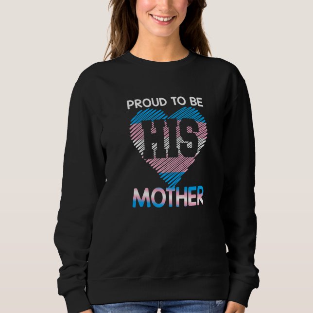 Sweatshirt Trans Maman Trans Fierté Drapeau Transgenre Mère L (Devant)