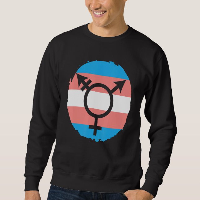 Sweatshirt Trans Rainbow Pride LGBTQ Transgender Rights 1 (Devant)