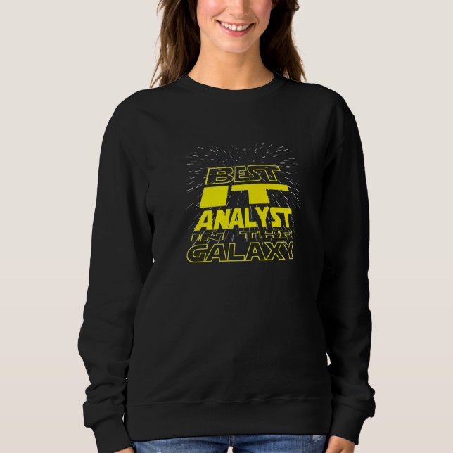 Sweatshirt Travail Cool Galaxy Analyste informatique (Devant)