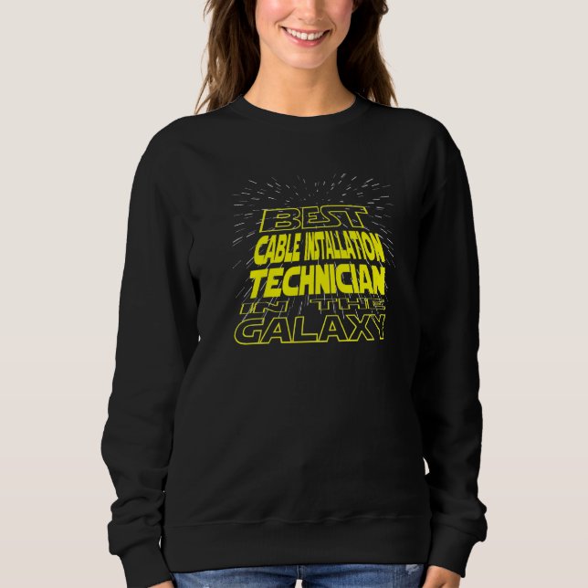 Sweatshirt Travail Galaxy Cool de technicien d'installation p (Devant)