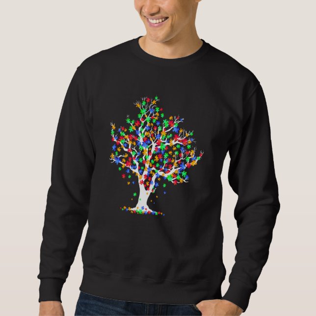 Sweatshirt Tree Of Life Autism Awareness Month ASD Supporter (Devant)