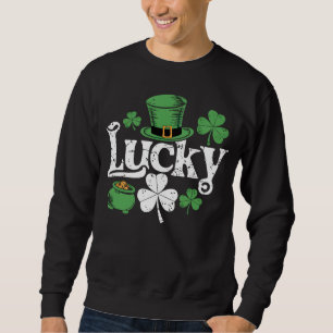 Sweatshirt Trèfle Chanceux Fête de la Saint-Patrick Trèfle Vi