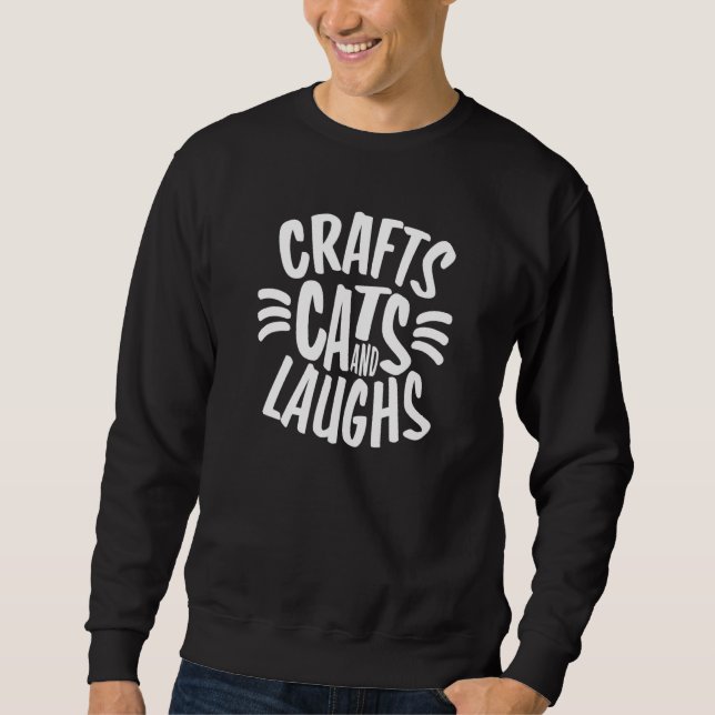 Sweatshirt Trendy Crafts Cats and Laughs Whiskers (Devant)