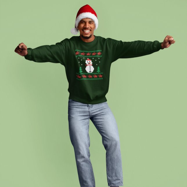 Sweatshirt Très laid Noël Snowman Reindeer Rutting (Créateur téléchargé)