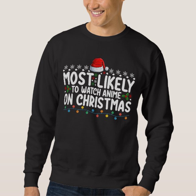 Sweatshirt Très Probable De Regarder L'Anime Sur La Famille D (Devant)