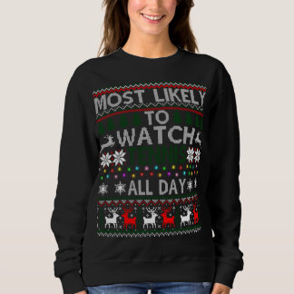 Sweatshirt Très Probable De Regarder Tennis Toute La Journée