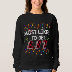 Sweatshirt Très Probable D'Obtenir Lit Boire Drôle Famille Ch