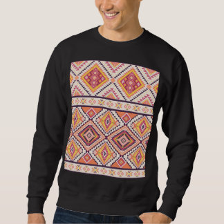 Sweatshirt Tribal Aztec rayé Arrière - plan sans couture