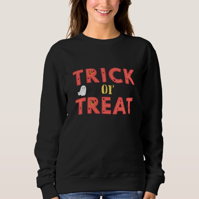 Sweatshirt Trick or Treat Black Women's (Devant)