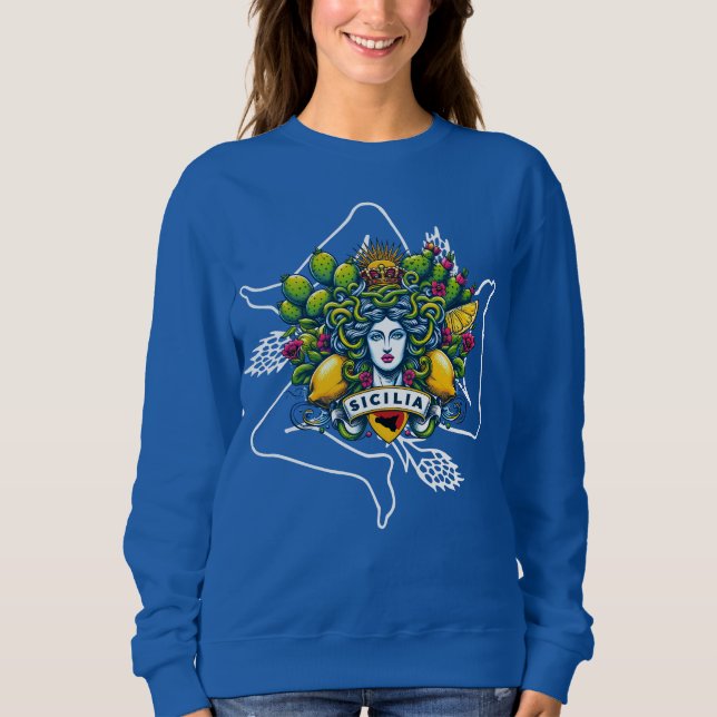 Sweatshirt Trinacria sicilienne (Devant)