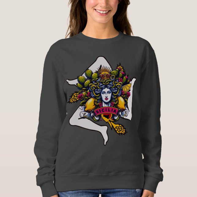Sweatshirt Trinacria sicilienne (Devant)
