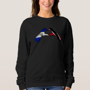 Sweatshirt Trinidad Et Tobago El Salvador Drapeau Mix Cœur El