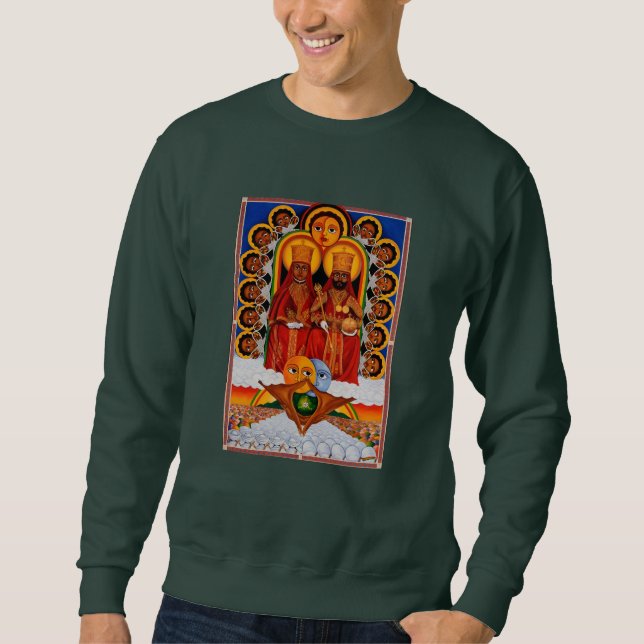 Sweatshirt Tripe of Judah Selassie Rasta Lion Roots (Devant)