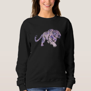 Sweatshirt Tripper Tiger Vintage Artwork Retro Tiger Vaporwav