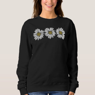 Sweatshirt Trois jolies pâquerettes Fleur Printemps Été