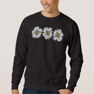 Sweatshirt Trois jolies pâquerettes Fleur Printemps Été