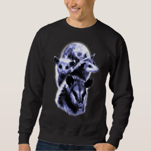 Sweatshirt Trois Lune Opposum Avec 3 Sommes De Poids Et Lune