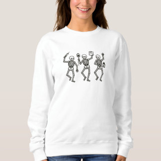 Sweatshirt Trois squelettes d'infirmières Halloween Design | 