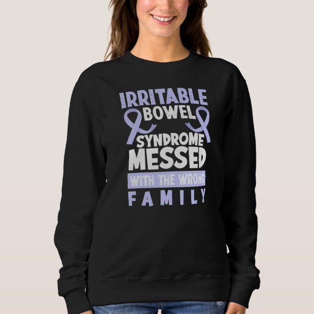 Sweatshirt Trop De Syndrome Du Bowel Irritable De La Famille (Devant)