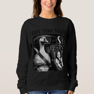Sweatshirt Trop drôle siège de sécurité bébé Canard Car Siège