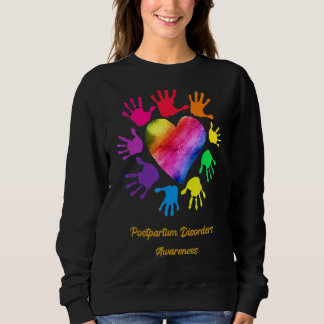 Sweatshirt Troubles post-partum Mains de sensibilisation