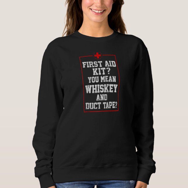 Sweatshirt Trousse cool De Premiers Soins Whiskey Duct Bande  (Devant)