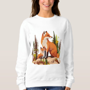 Sweatshirt trousse mère renard