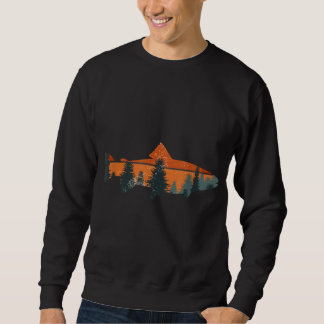 Sweatshirt Trout Fly Fishing Nature Outdoor Fisherman