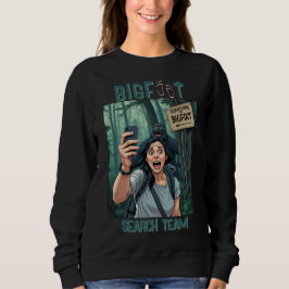Sweatshirt Trouver Bigfoot Sasquatch Selfie Noir