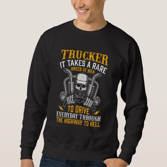 Sweatshirt Truck Driver Constructions Workers Coolest Vehicle (Devant)