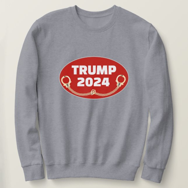 Sweatshirt Trump 2024 menotté (Design devant)