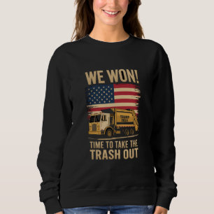 Sweatshirt Trump 2024 Nous avons gagné Victoire Victoires Inv