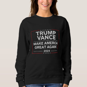 Sweatshirt Trump Vance 2024 Président JD Vance Vice MAGA