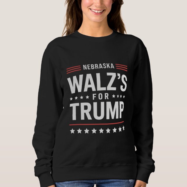 Sweatshirt Trump Vance Walz pour Trump Nebraska (Devant)